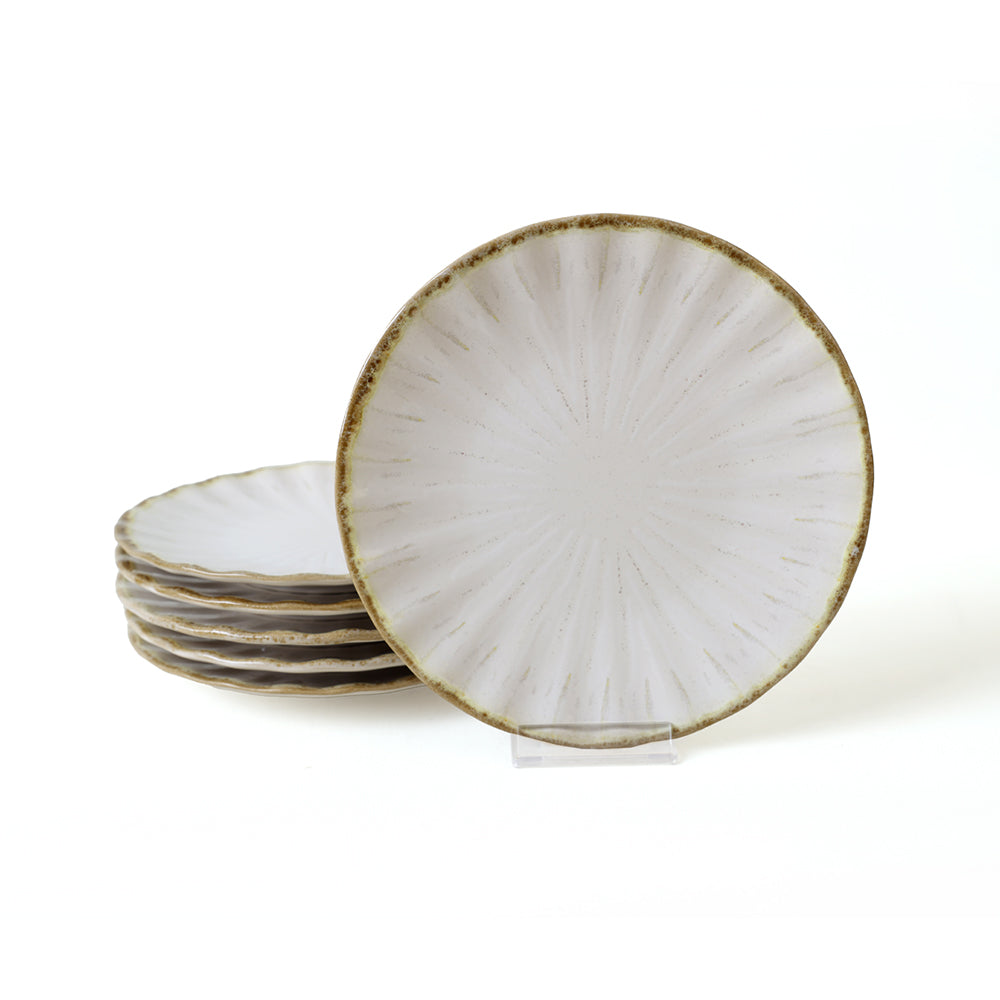 Keraart Rustic Sirius Cake Plate 22 Cm 6 Pieces