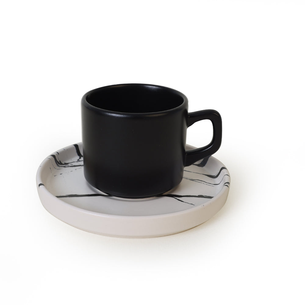 Marble Stackable Tea Set 12 Pieces for 6 People