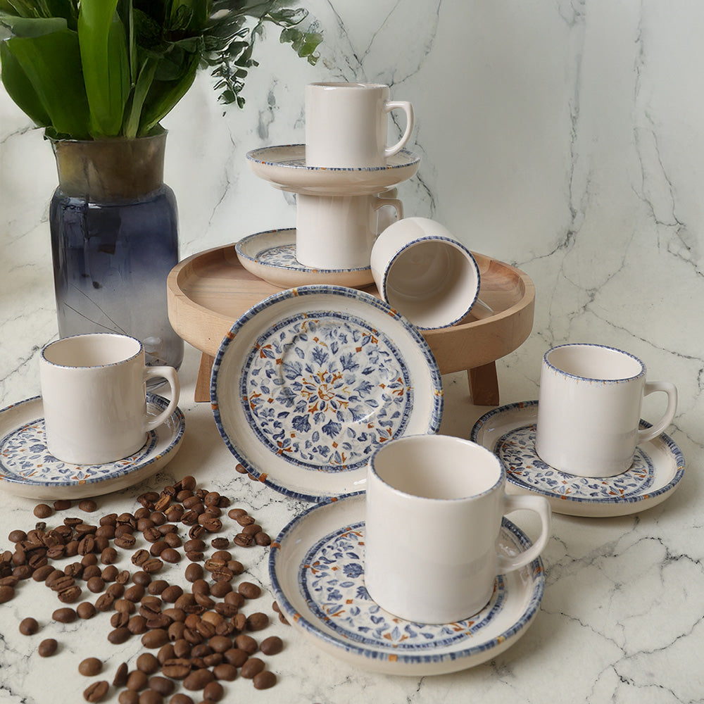 Sapphire Nordic Coffee Set 12 Pieces 6 Person