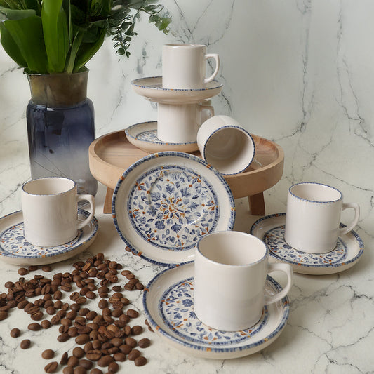 Sapphire Nordic Coffee Set 12 Pieces 6 Person