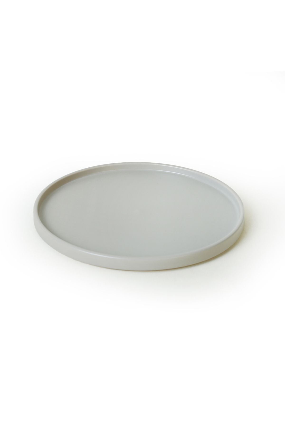 Matte Gray Stackable Serving Plate 27 cm 6 Pieces