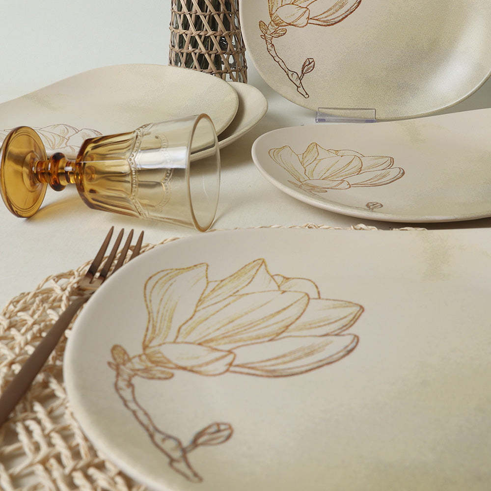 Vintage Bloom Isabella Serving Plate 30 Cm 6 Pieces