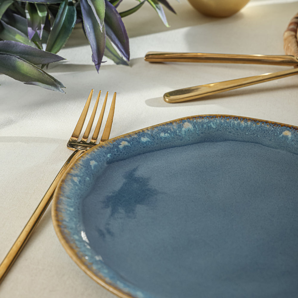 Shizen Blue Organic Cake Plate 20 Cm 6 Pieces