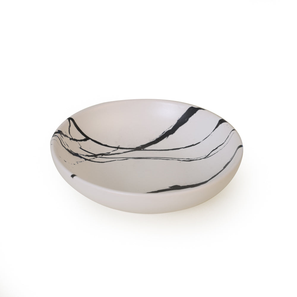 Marble Snack Bowl 13 Cm 6 Pieces