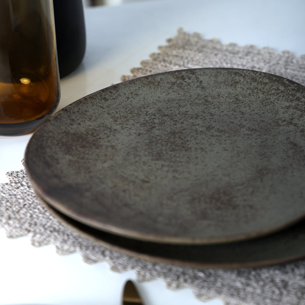 Keraart Matte Clay Stella Cake Plate 23 Cm 6 Pieces
