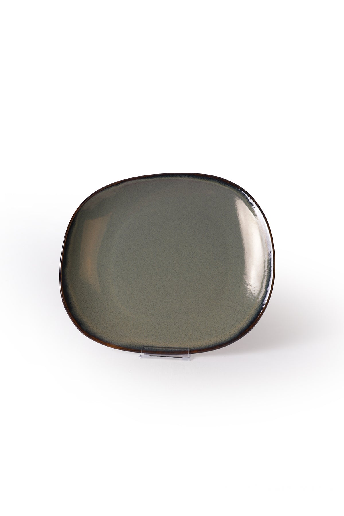 Isabella Reactive Green Serving Plate 30 cm, 6 Pieces