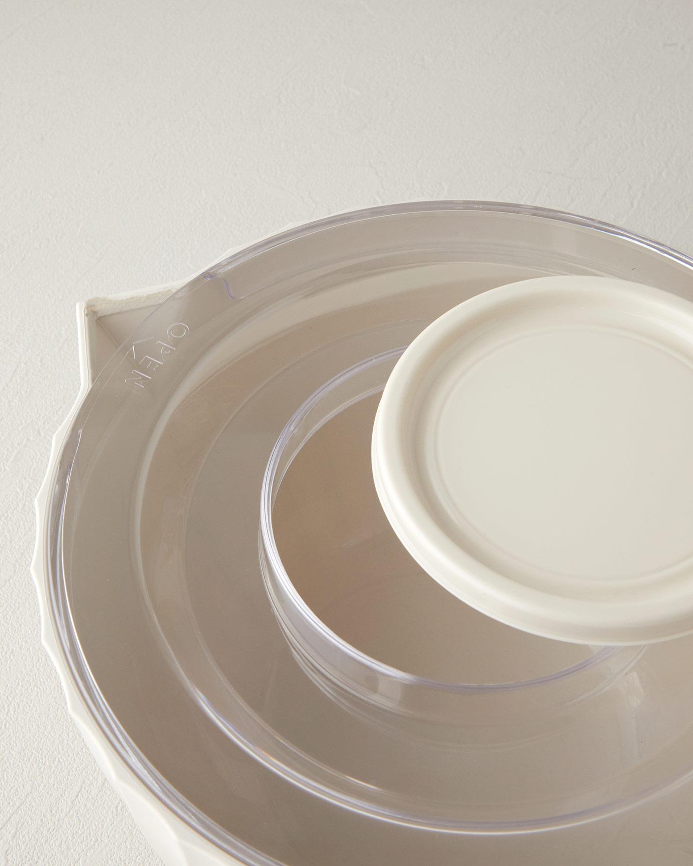 Callie Plastic 3 Piece Mixing Bowl 2.6 L Cream