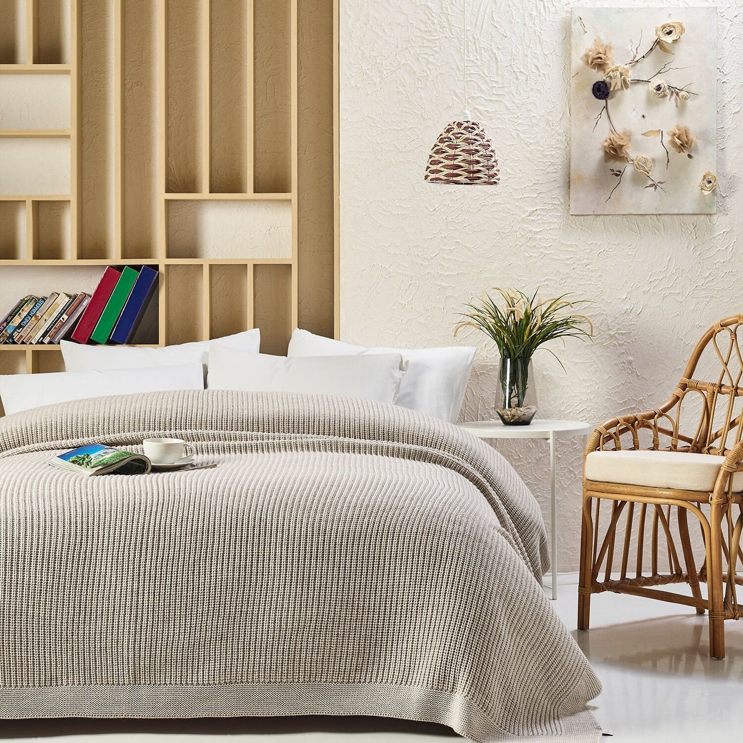 Knitted Blanket 220x240 cm - Premium Quality