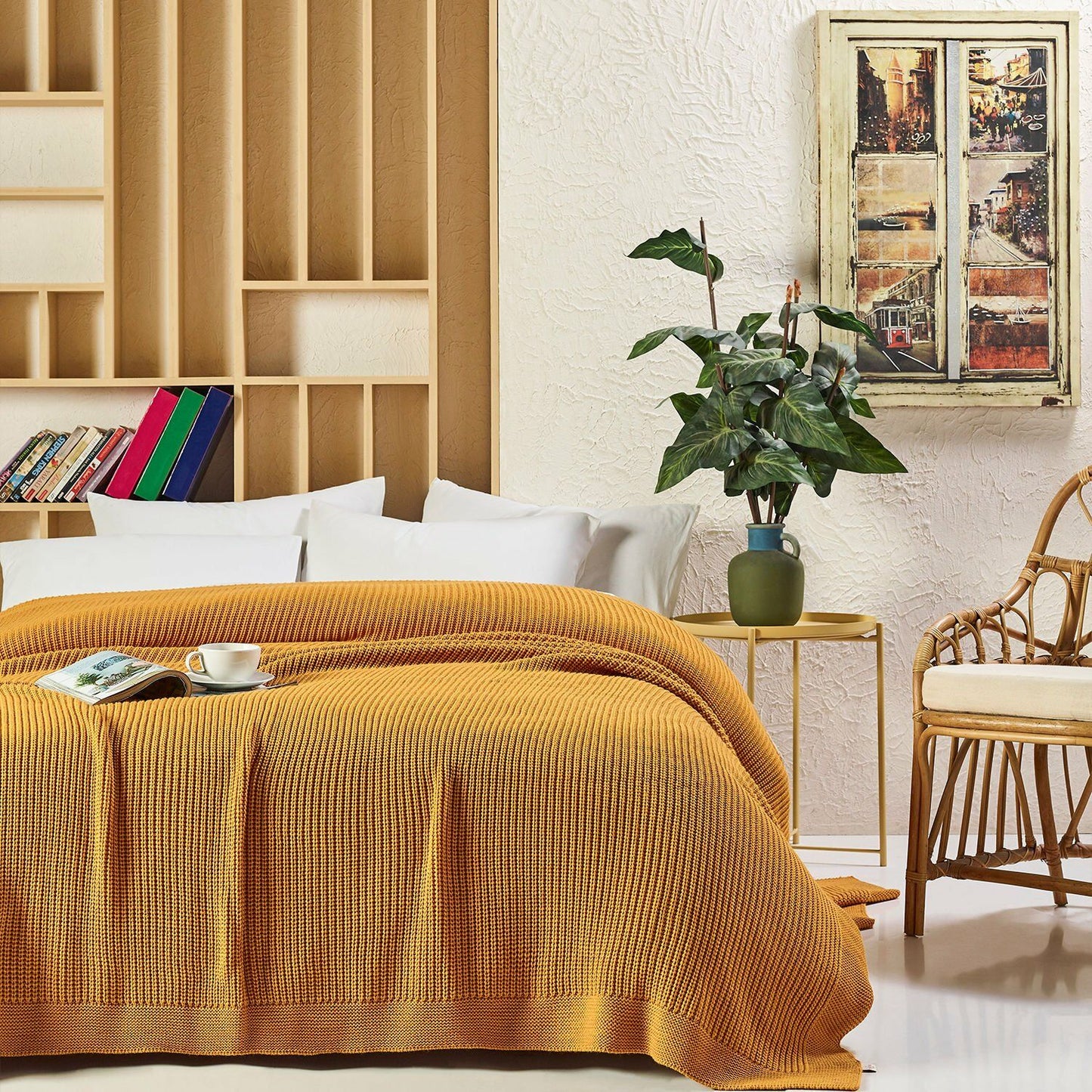 Knitted Blanket 220x240 cm - Premium Quality