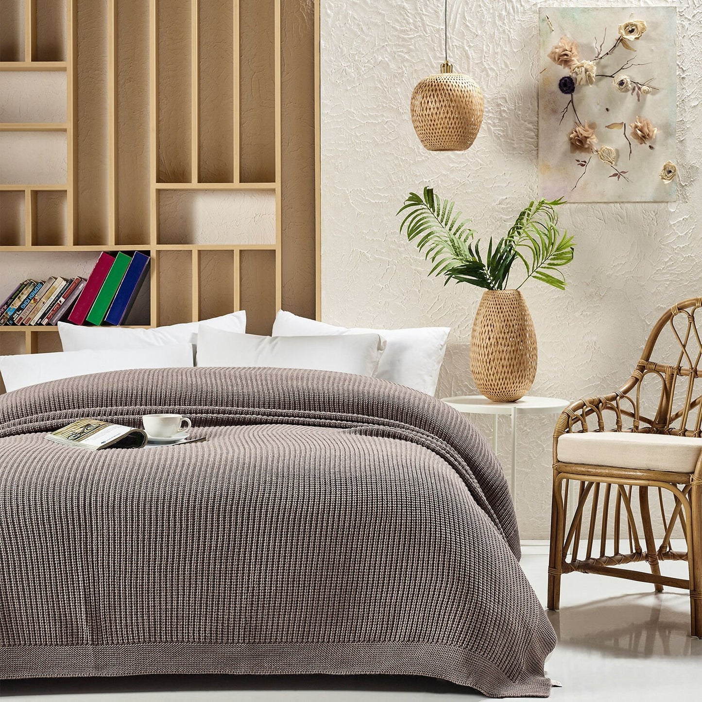 Knitted Blanket 220x240 cm - Premium Quality