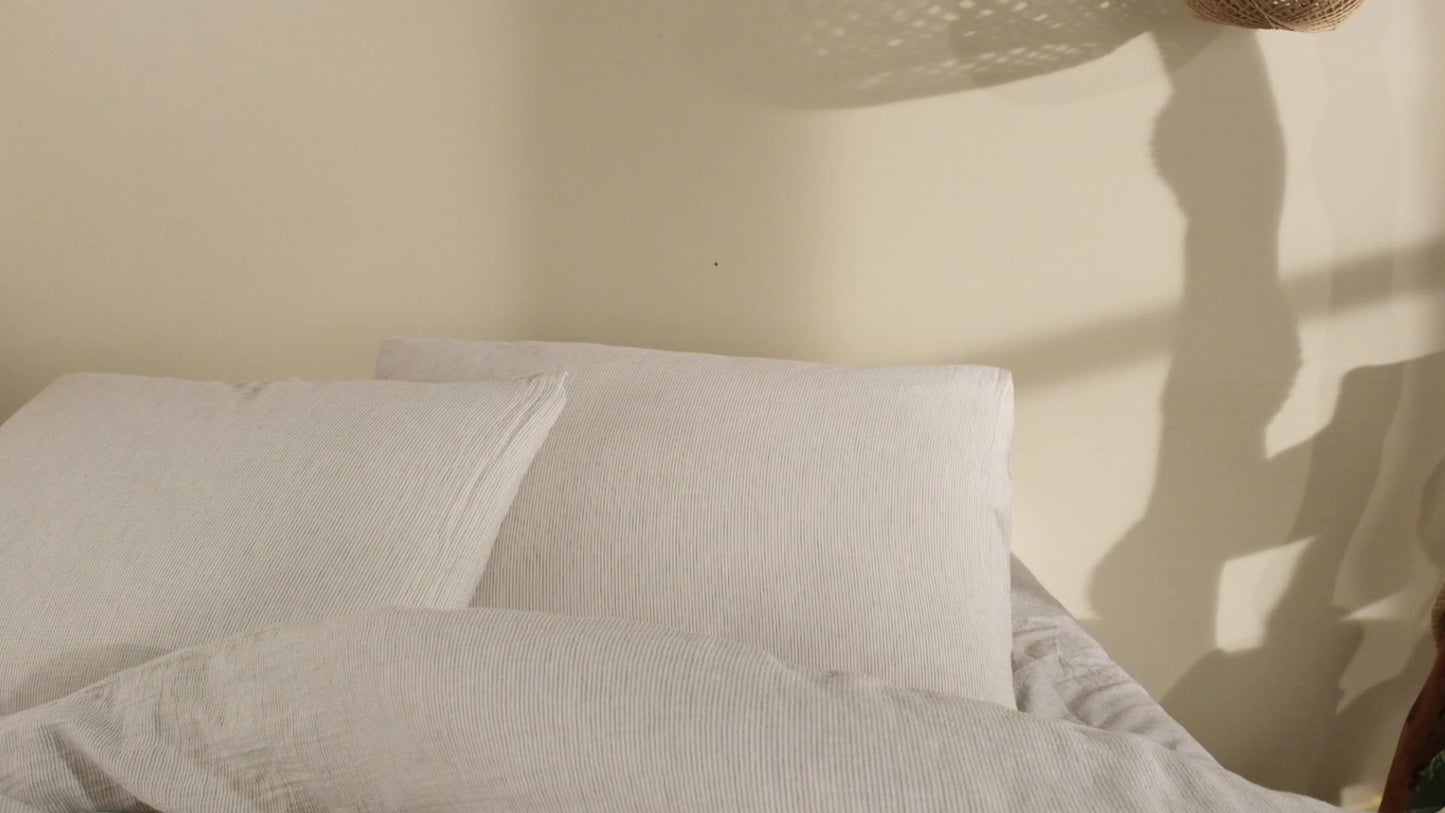 Simon 100% Cotton Muslin Washable Vintage Duvet Cover Set