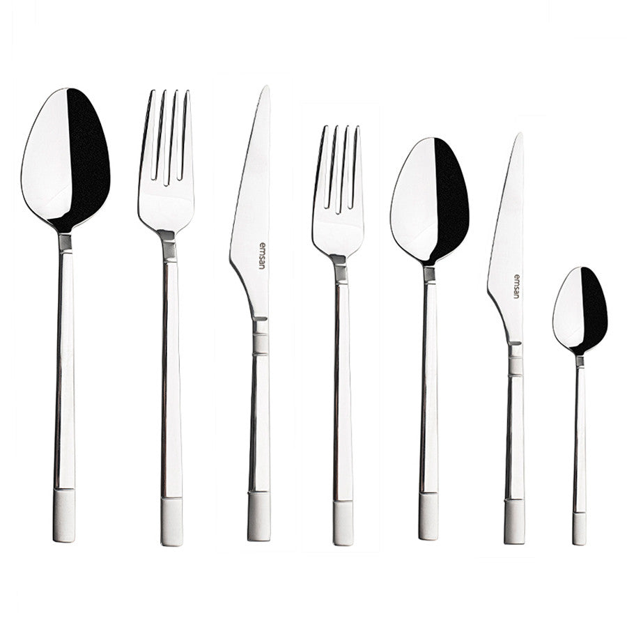 Duru 84 Piece Luxury Boxed Cutlery Set for 12 People