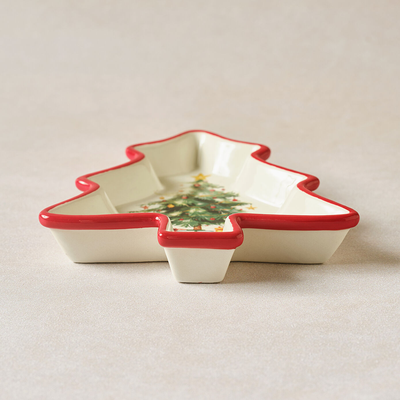 Karaca New Year's Eve Cottage Cookie Dish 16.5 cm