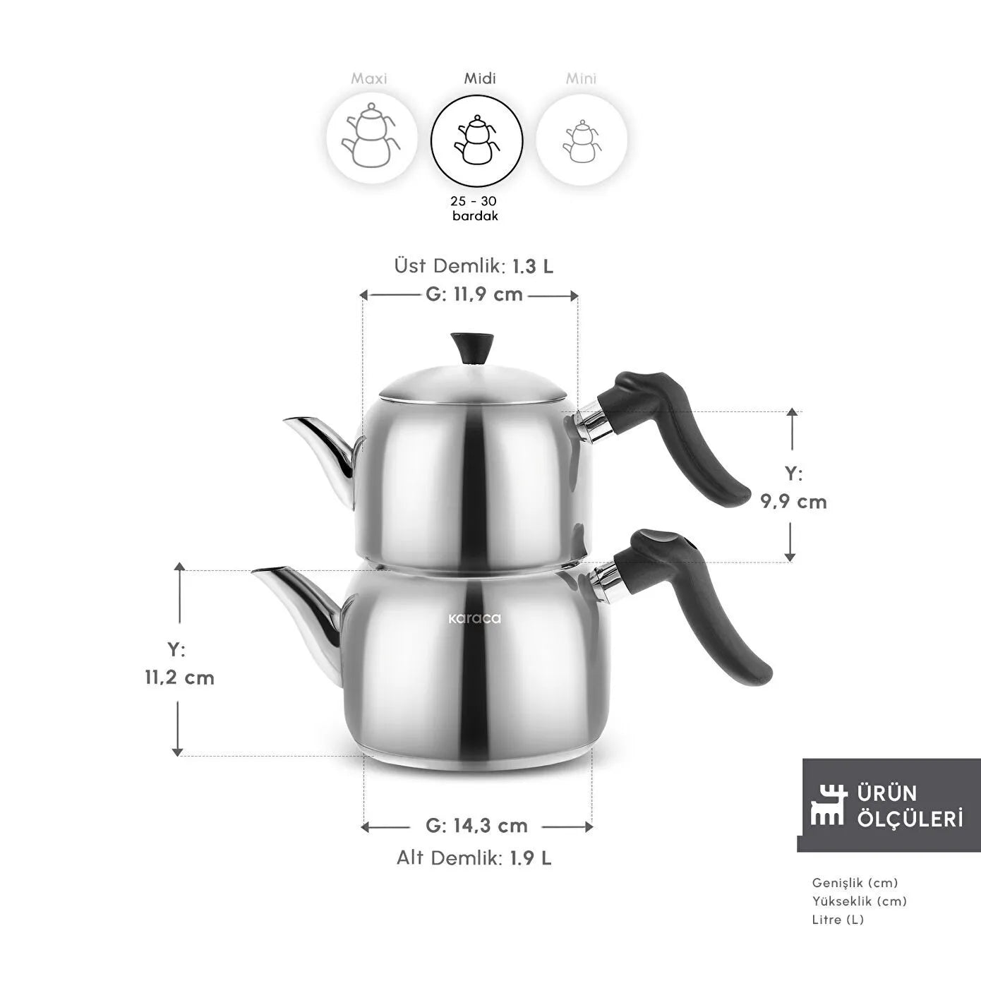 Nora Midi Induction Base Teapot Set