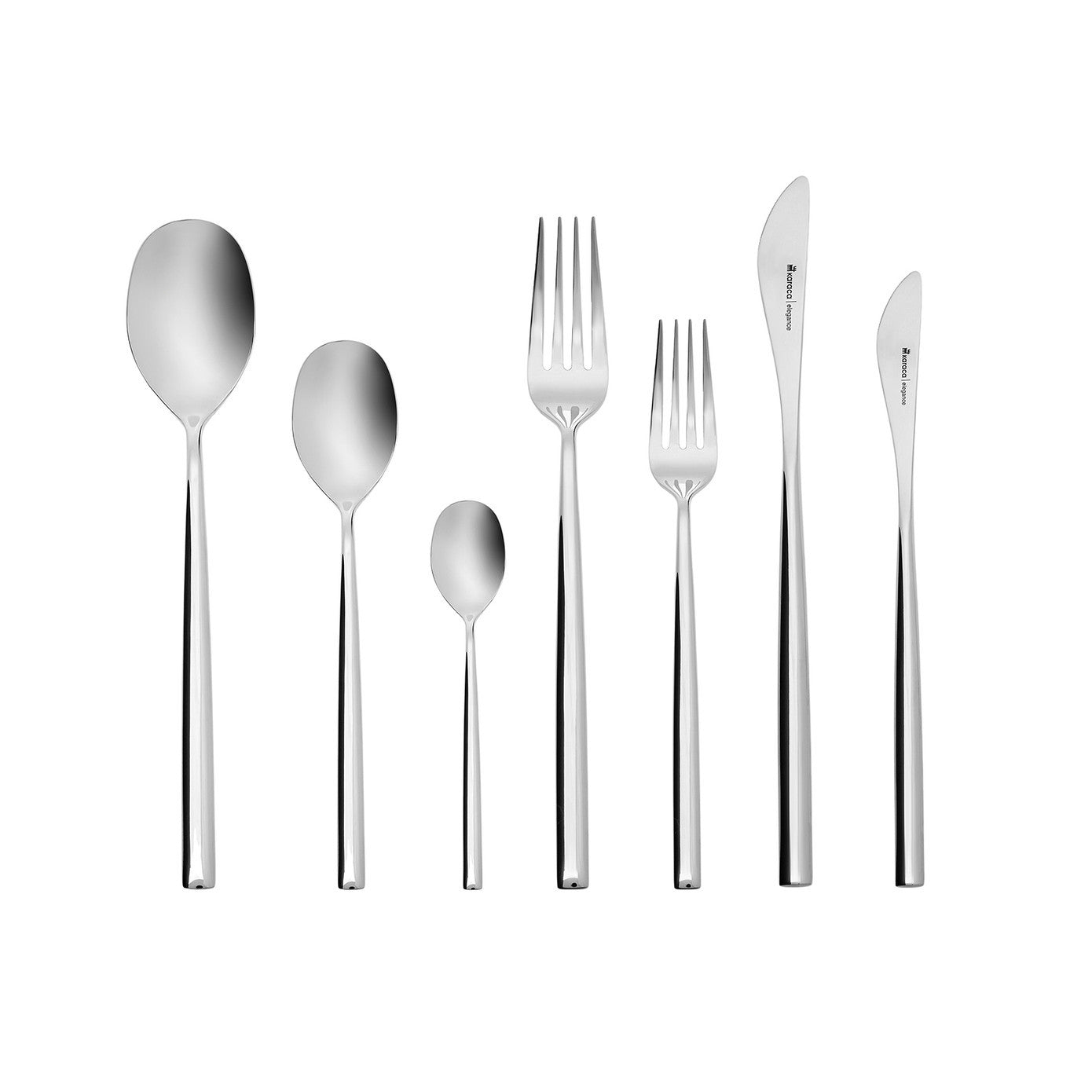 Karaca Elegance New Liza Platinum 12 Person 84 Piece Cutlery Set
