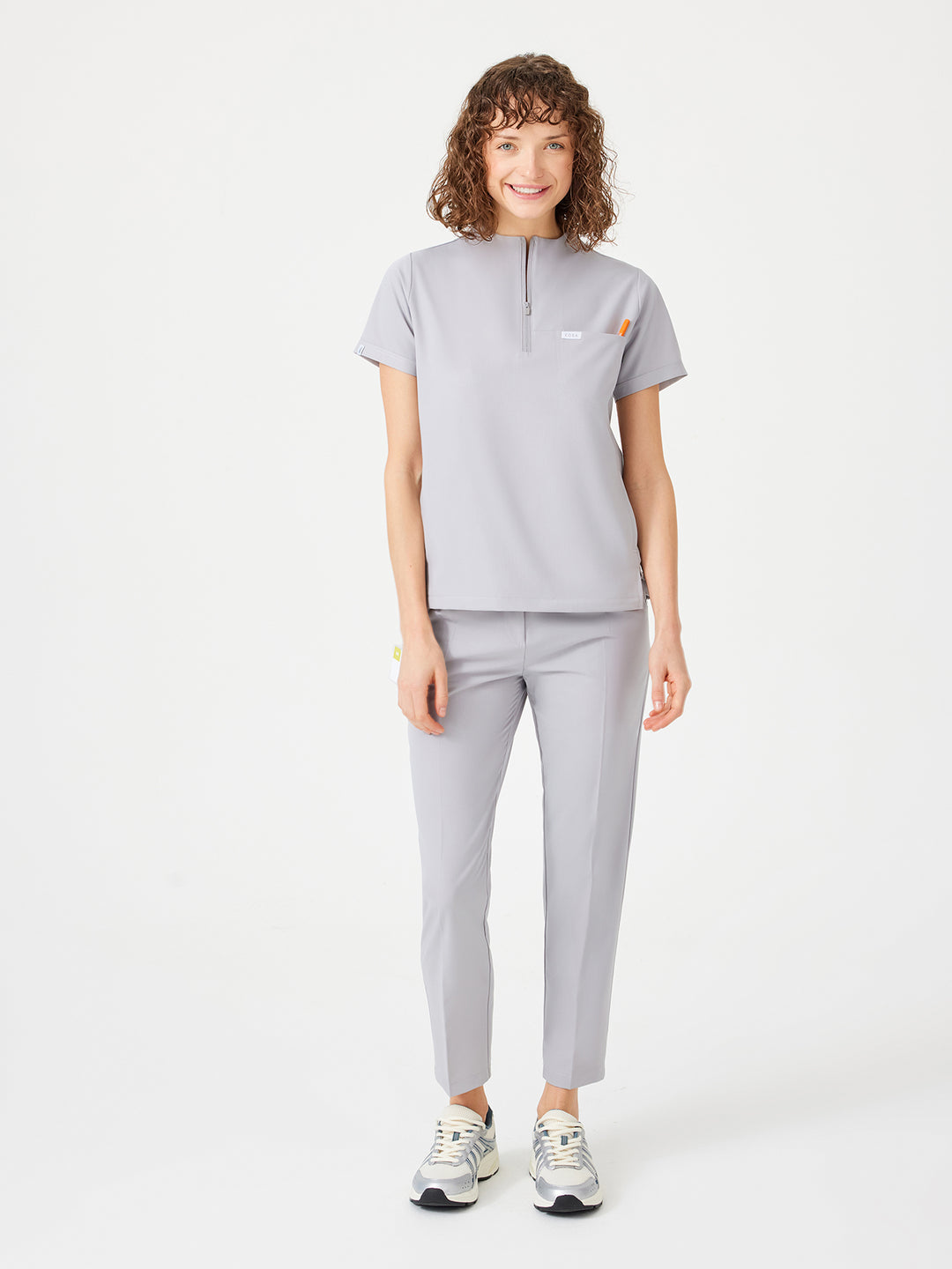 Cosa Citius Women's Pleated Trousers - Light Gray