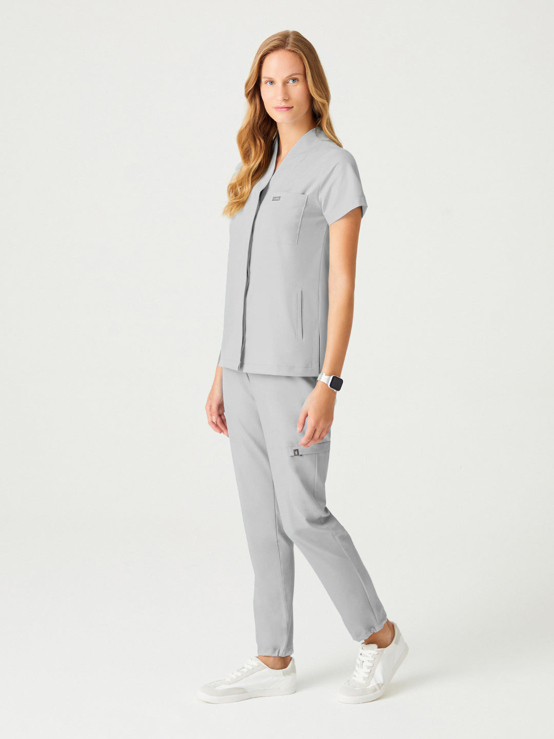 Cosa Mono Women's Scrubs - Light Gray