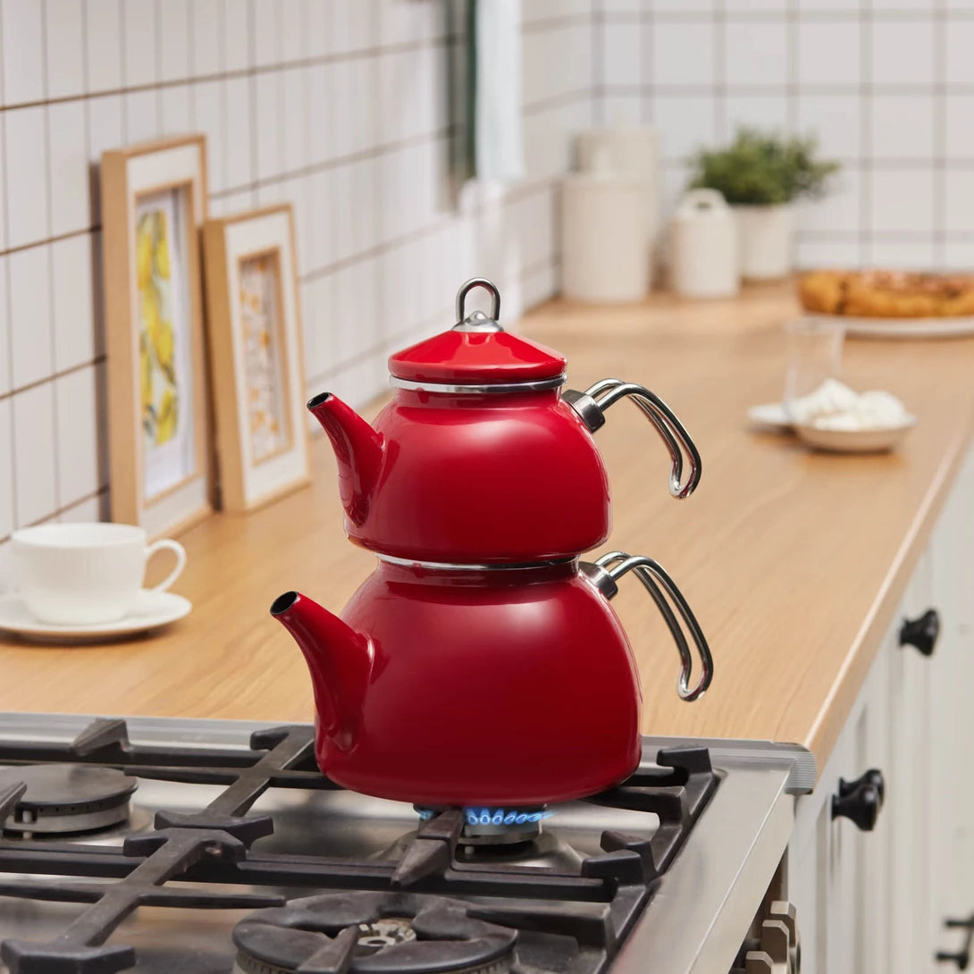 Loreto Enamel Teapot Set