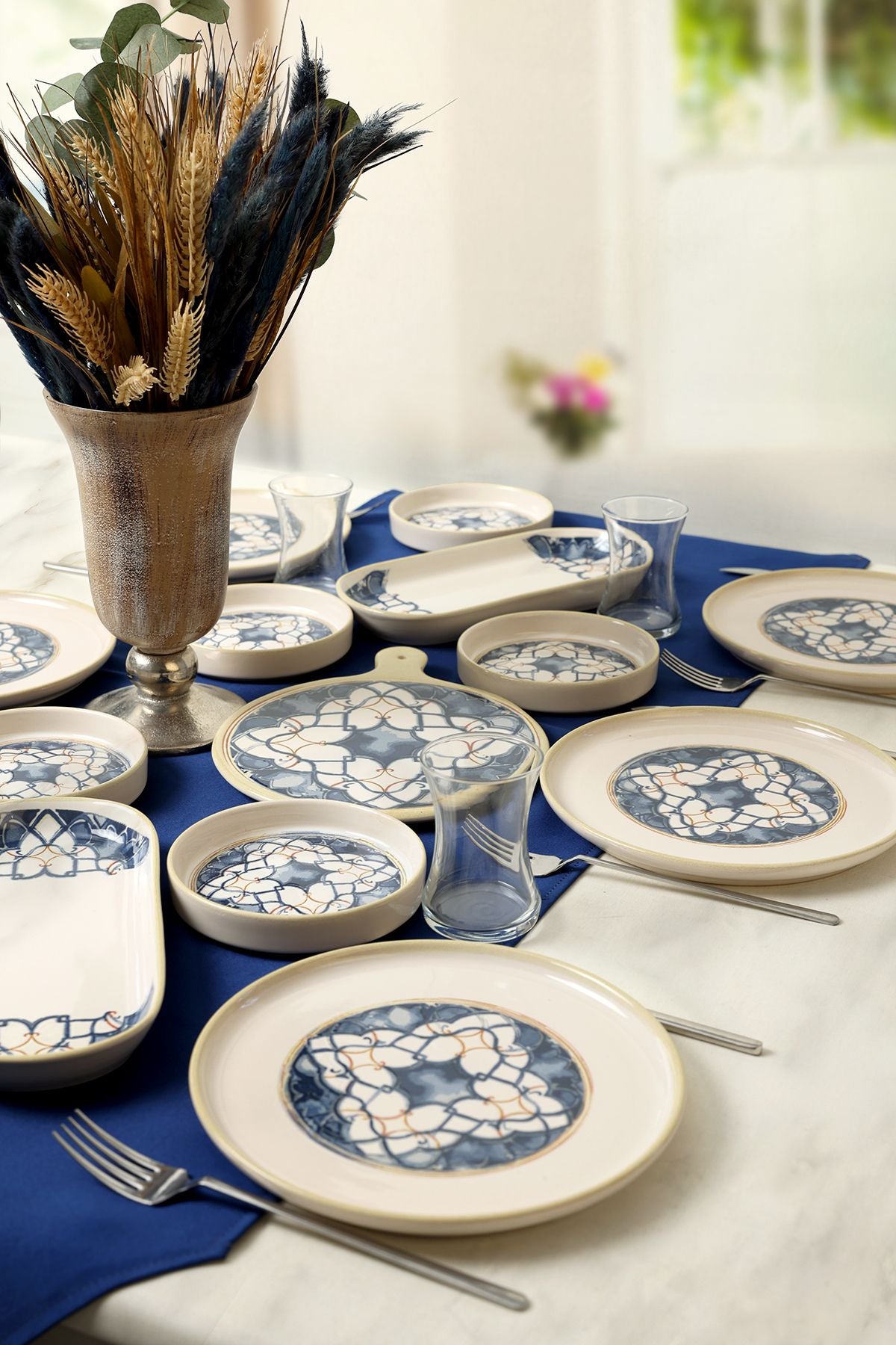 Wave Flow Breakfast Set 15 Pieces for 6 People