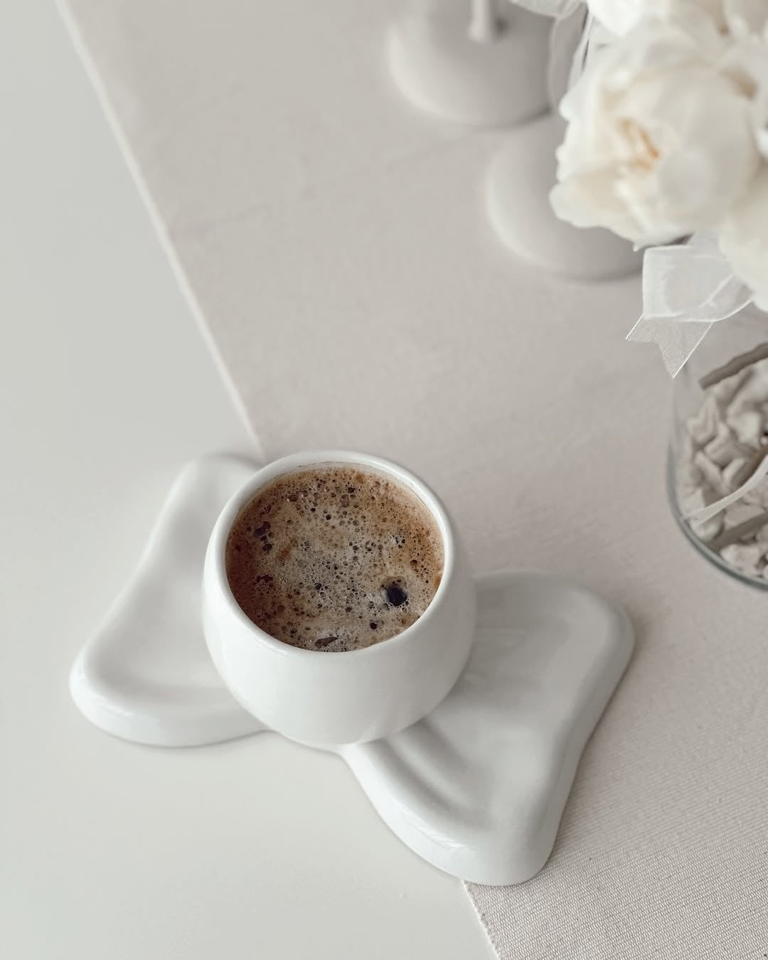 Handmade Ceramic Bow Mug / Cup
