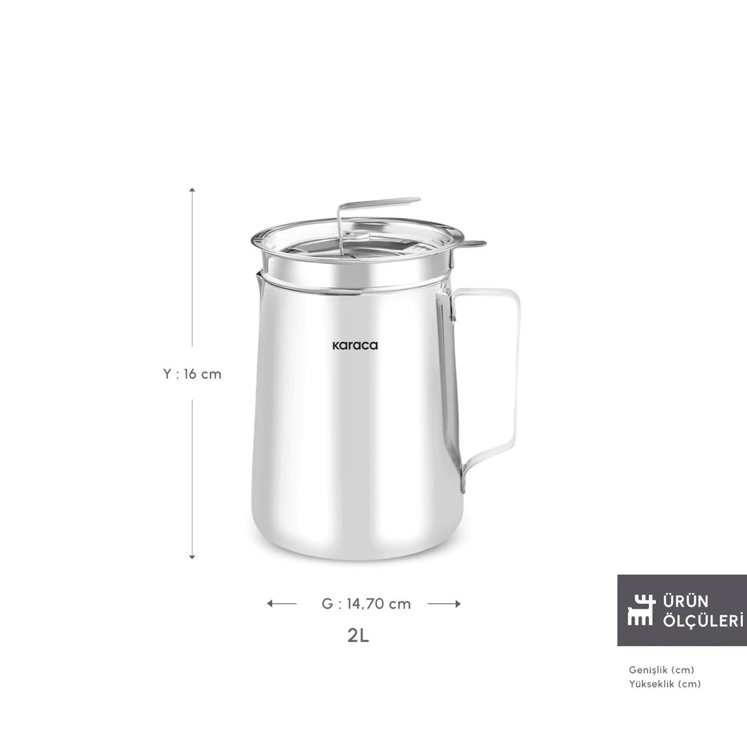 Steel Frying Pot 2L