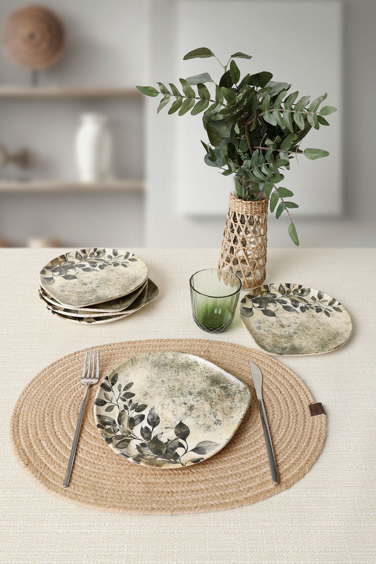 Forest Rustle Serenity Cake Plate 22 Cm 6 Pieces