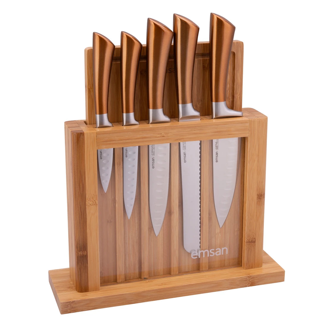 Matriks Rose Gold 7 Piece Knife Set (Cutting Board Included)