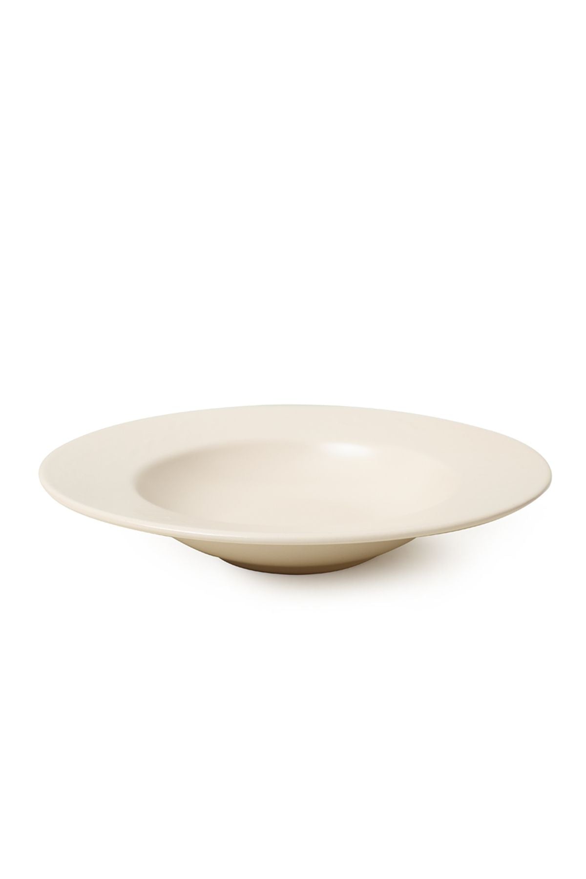 Matte Cream Ionian Pasta Plate 26 Cm