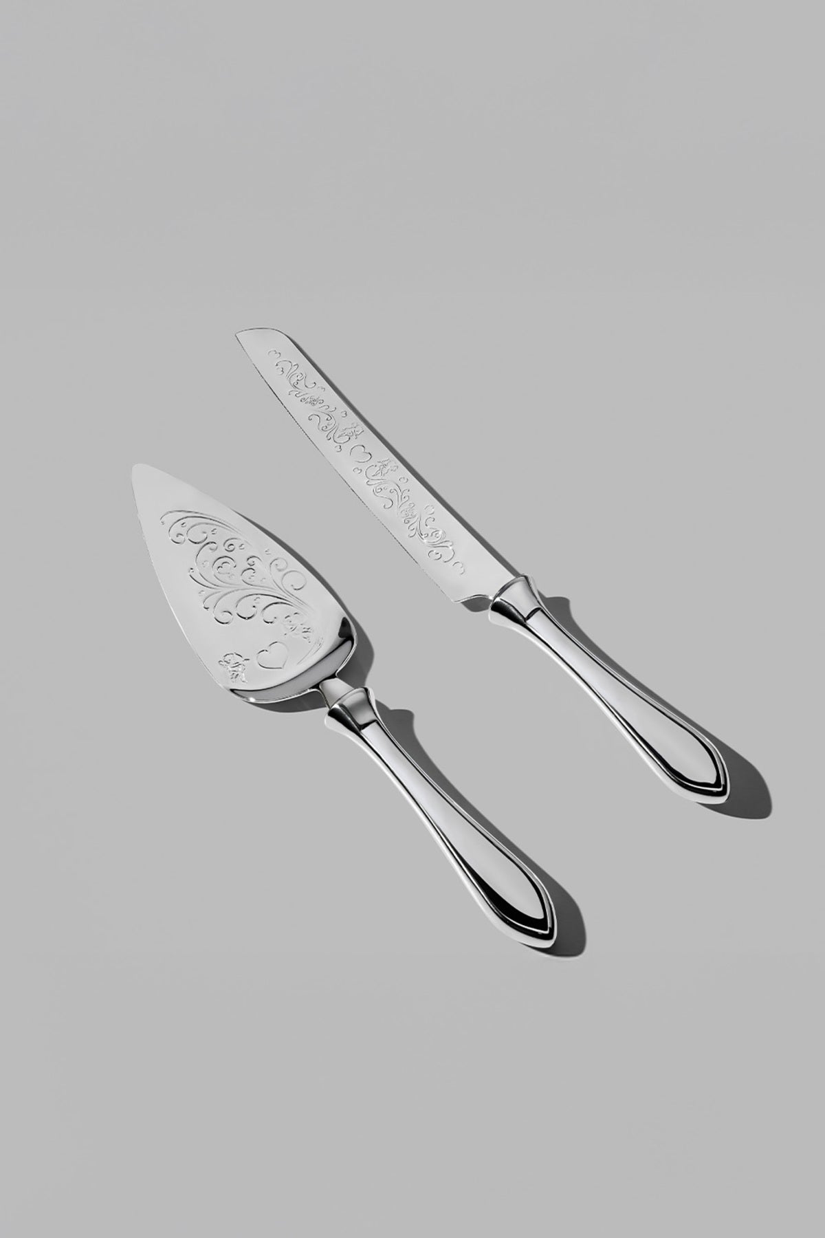 Defne 2-Piece Stainless Steel Cake Serving Set