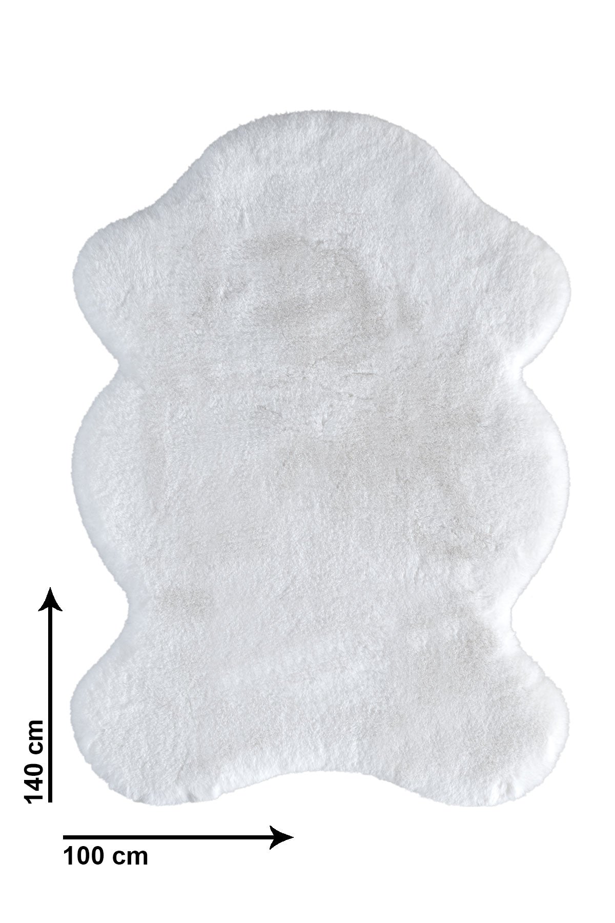 Lina Fluffy Mat - White