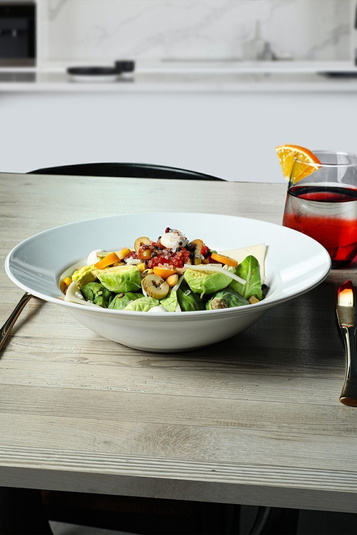 White Delta Pasta Plate 26 Cm