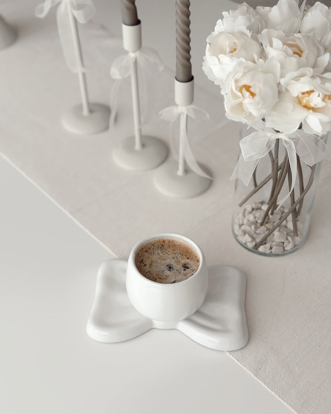 Handmade Ceramic Bow Mug / Cup