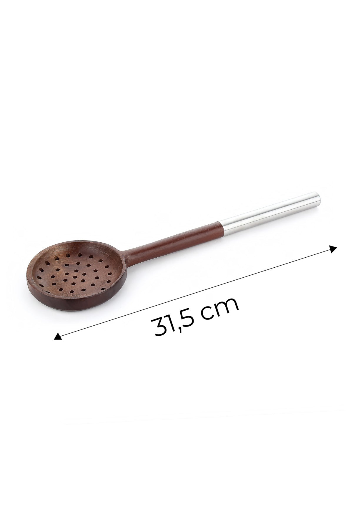 3 Piece Accacia Stainless Steel Service Set