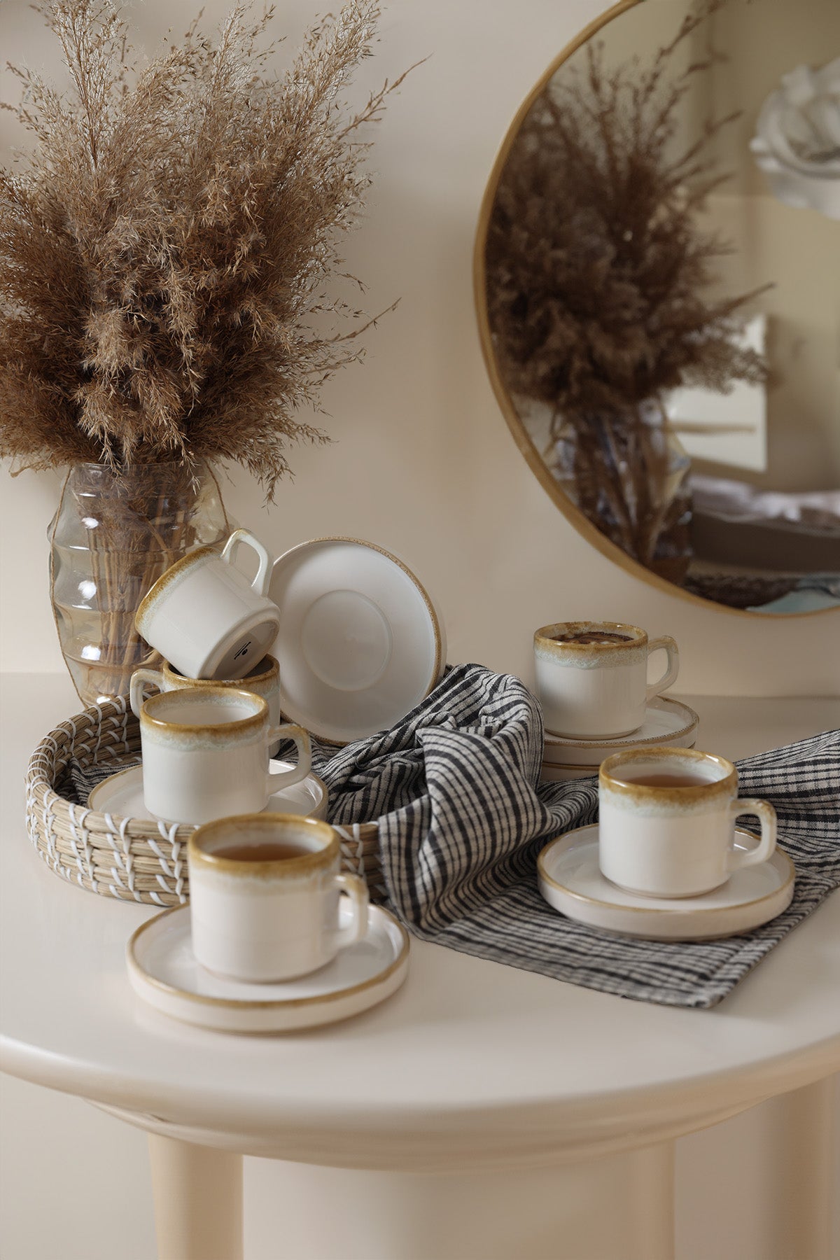 Shizen Cream Tea Set 12 Pieces for 6 People