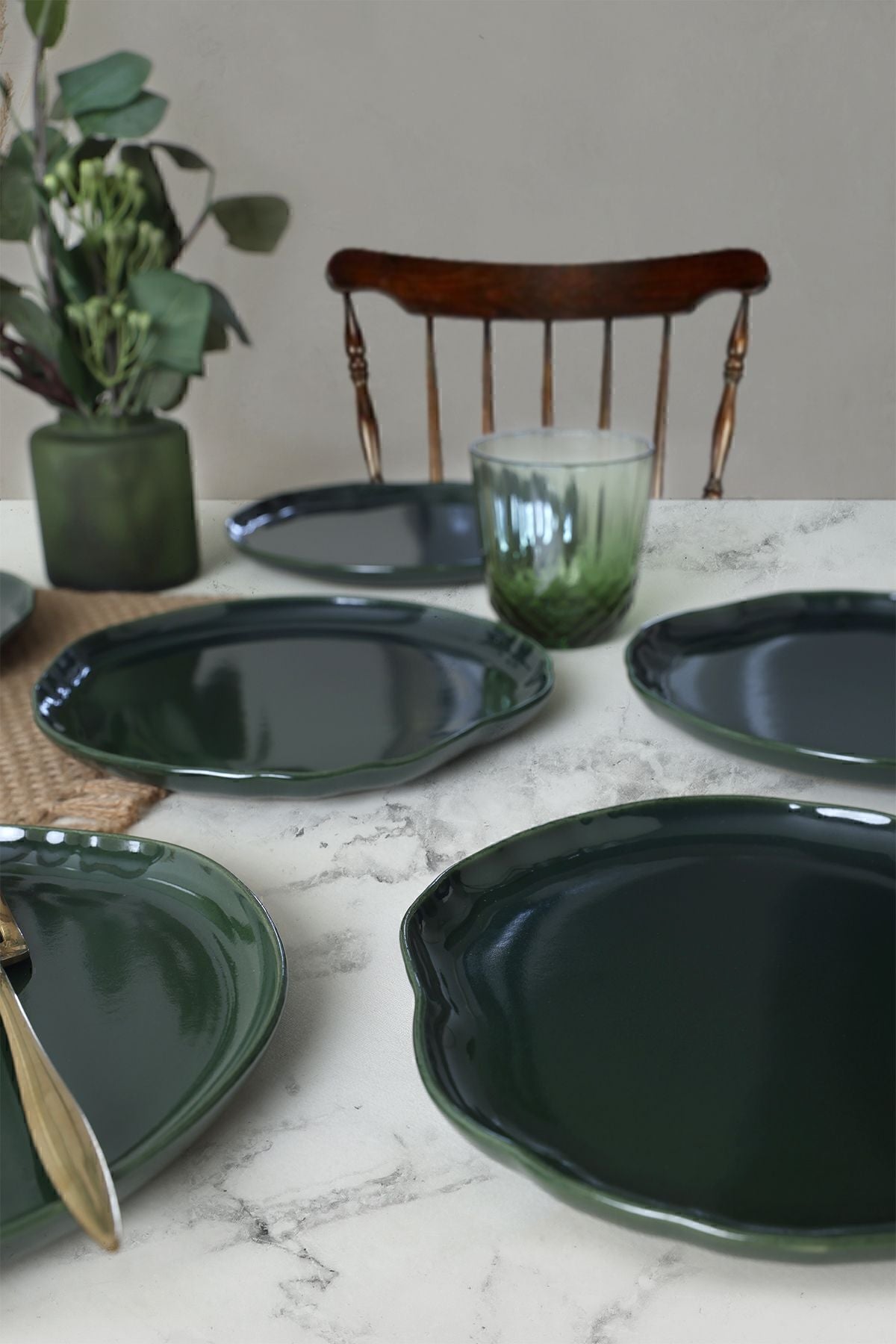 Emerald Victoria Cake Plate 22 cm 6 Pieces