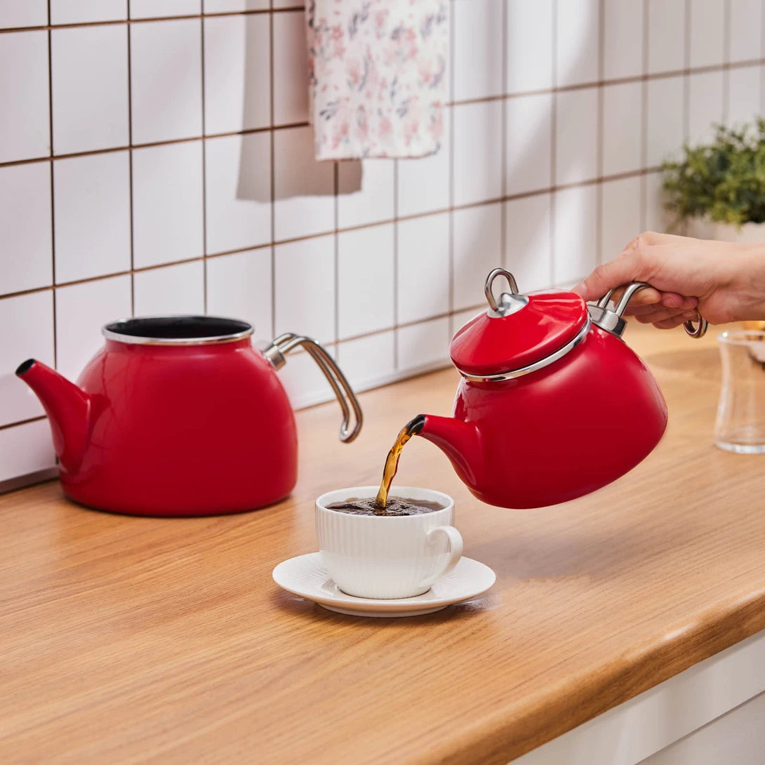 Loreto Enamel Teapot Set