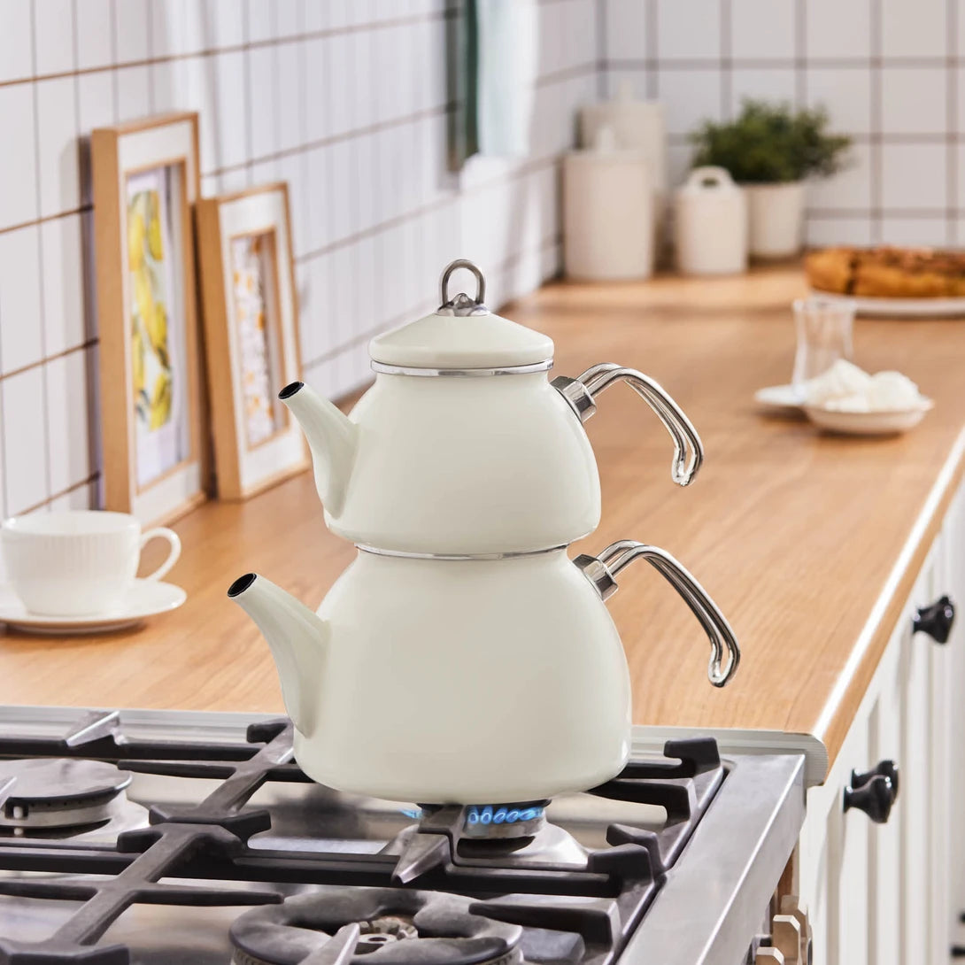 Loreto Enamel Teapot Set