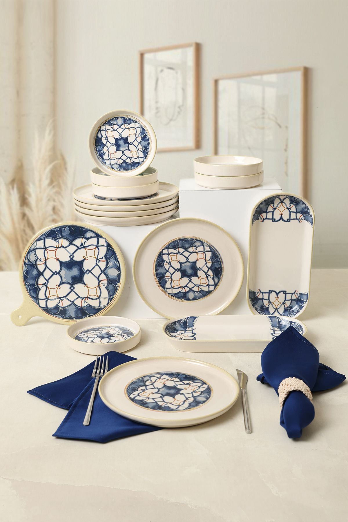 Wave Flow Breakfast Set 15 Pieces for 6 People