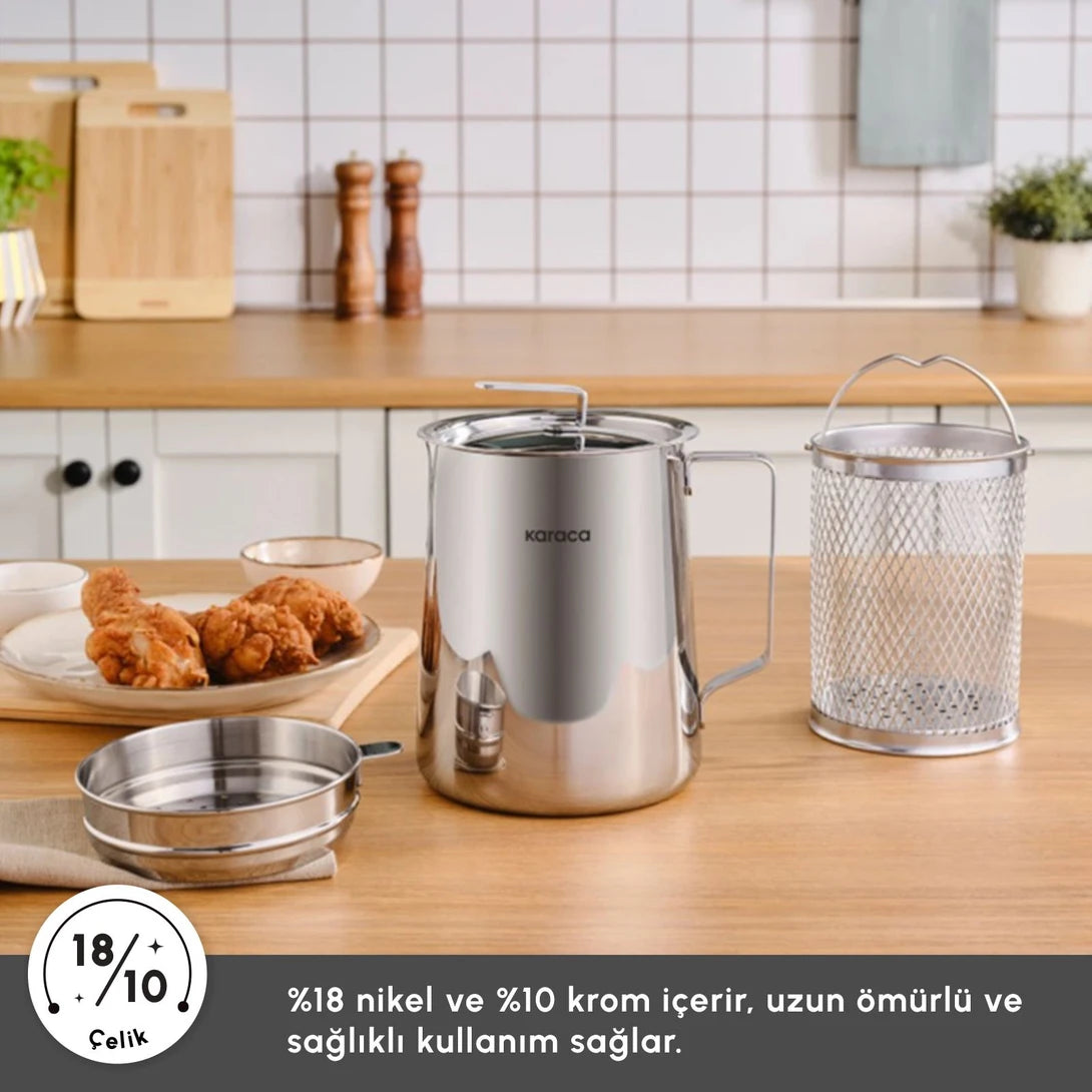 Steel Frying Pot 2L
