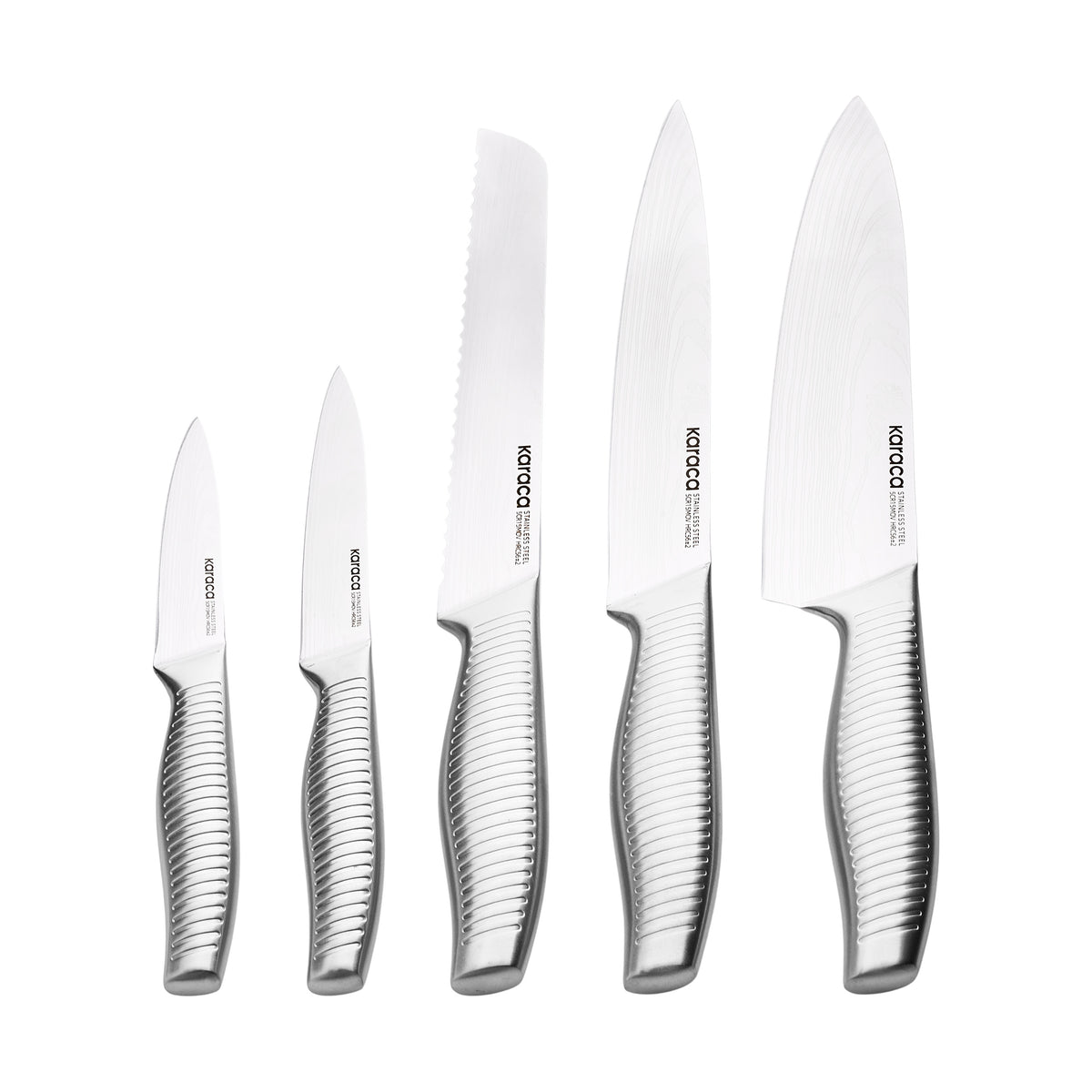 Karaca Samurai Fuji 6-Piece Knife Set with Stand