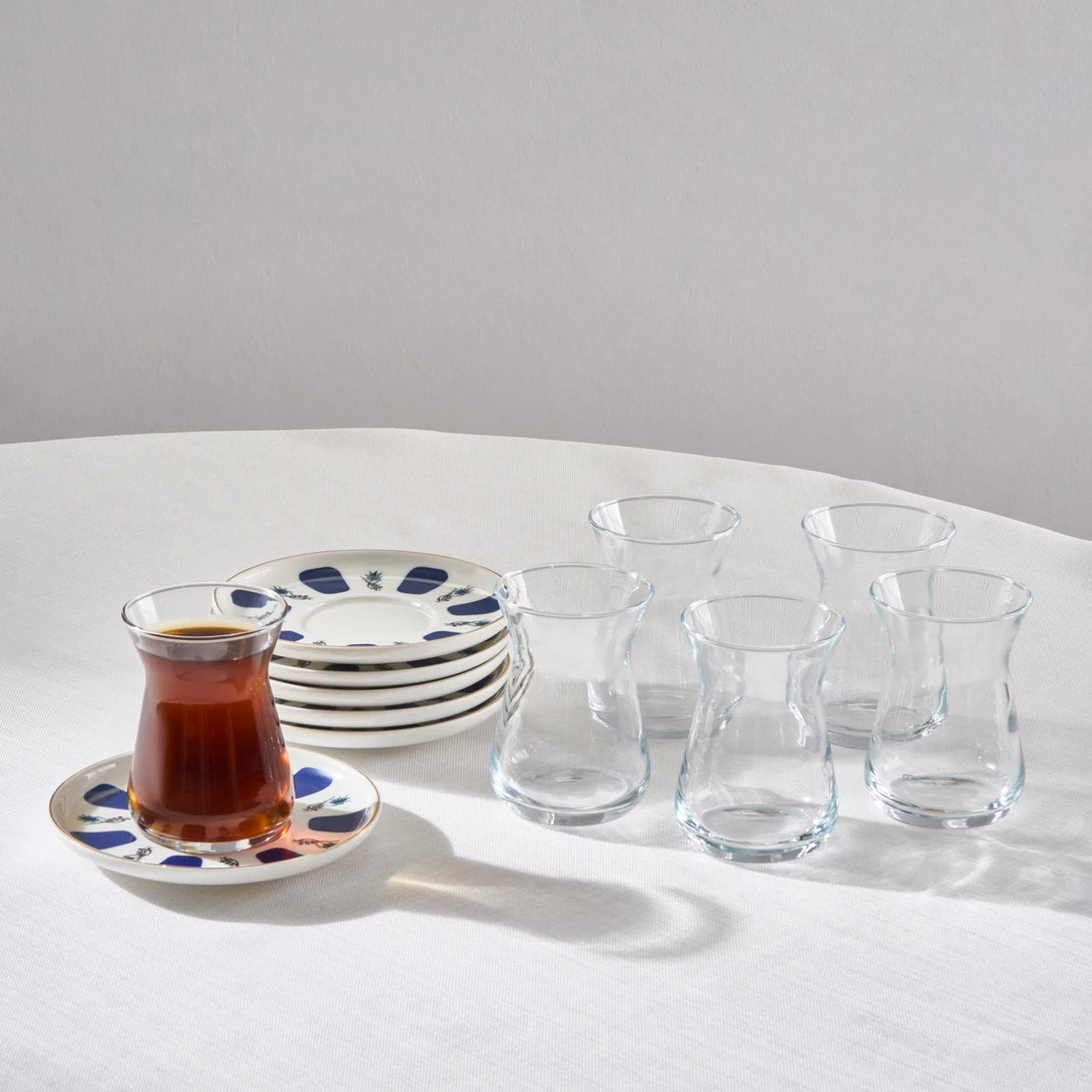 Karaca Iznik 12 Piece Tea Set for 6 People