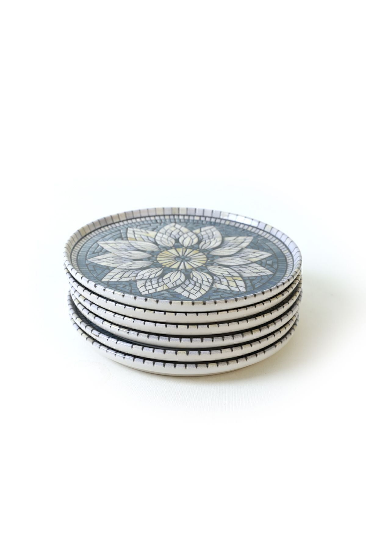 Mosaic Marvels Cake Plate 22 cm 6 Pieces