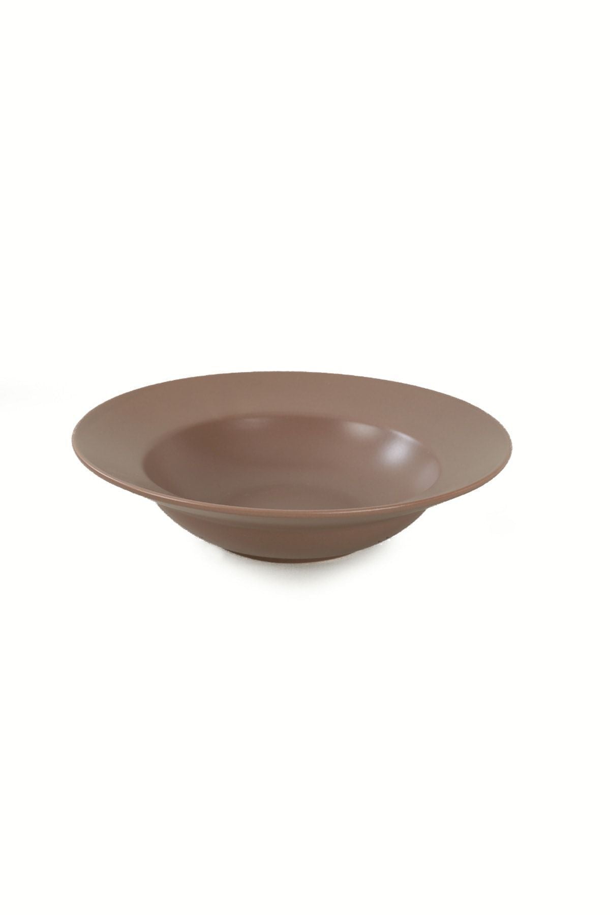 Matte Light Taupe Delta Pasta Plate 26 Cm