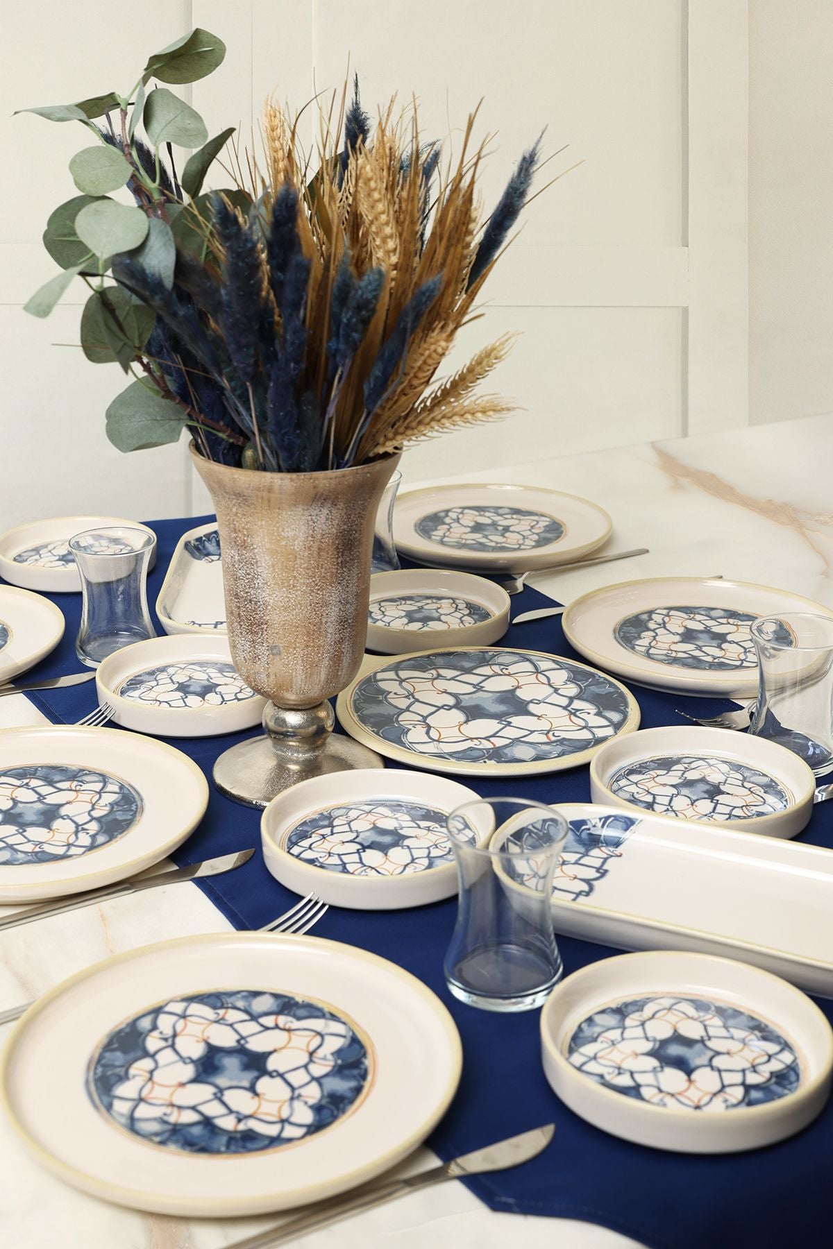 Wave Flow Breakfast Set 15 Pieces for 6 People