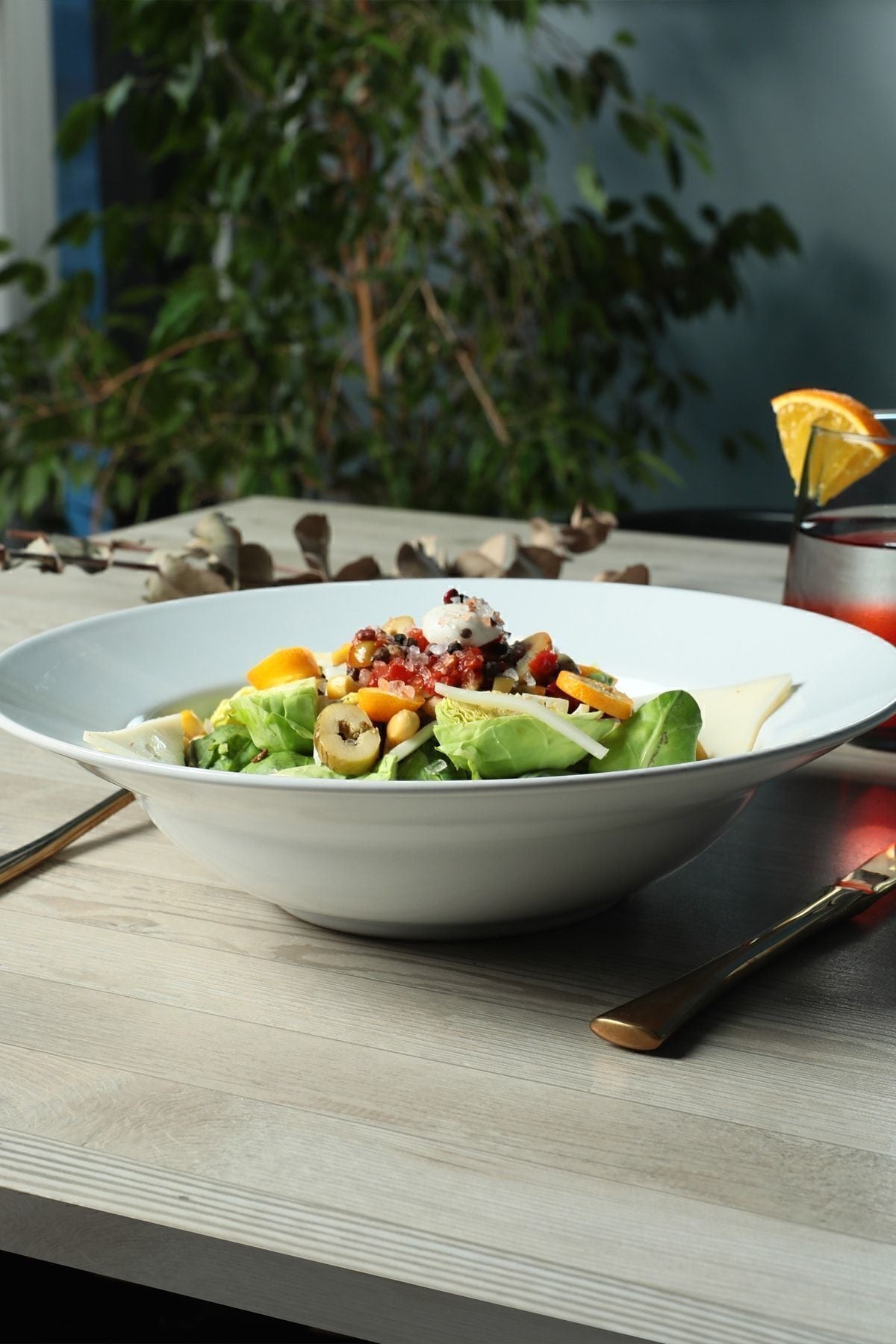 White Delta Pasta Plate 26 Cm
