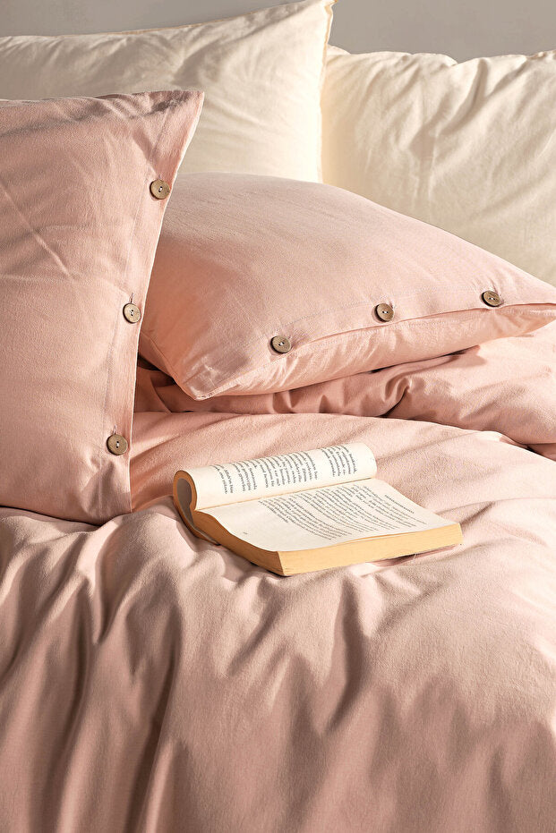 Soft Cotton Sheri 100% Cotton Double Duvet Cover Set