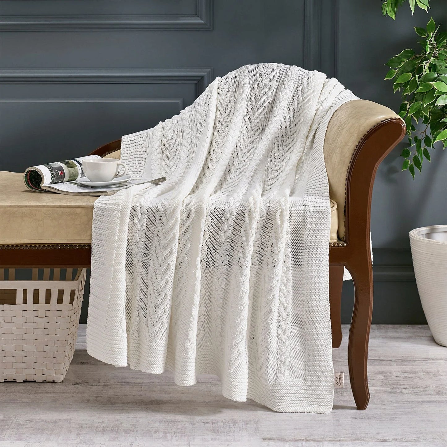 Knitted Sofa Throw 130x170 cm - Premium Quality