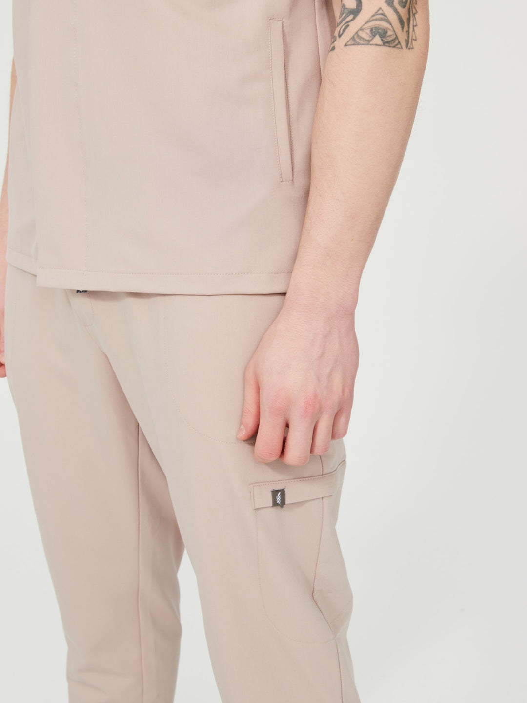 Cosa Tri Men's Scrubs - Beige
