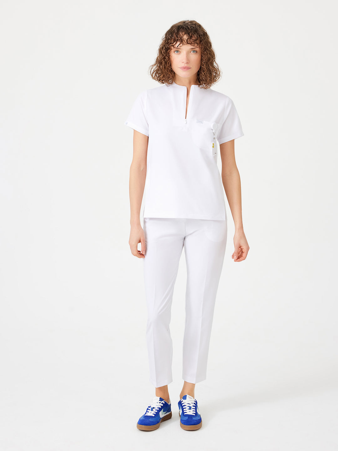 Cosa Citius Women's Pleated Trousers - White