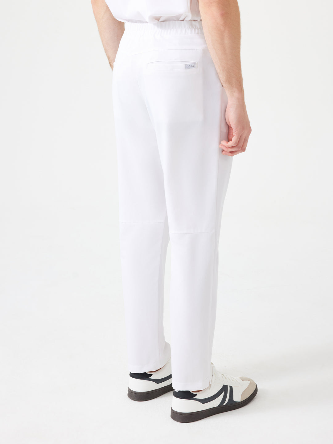 Cosa Altius Men's Straight Fit Trousers - White